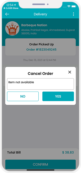 Order Cancellation